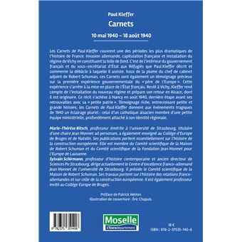 Carnets 10 mai 1940-18 août 1940