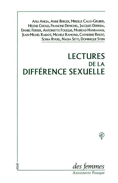 Lectures de la différence sexuelle -  Collectif - (donnée non spécifiée)