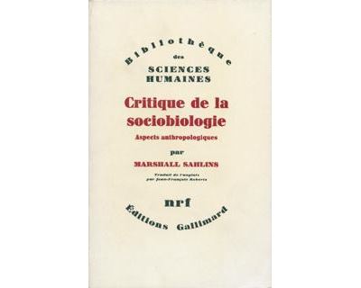 Critique de la sociobiologie aspects anthropologiques