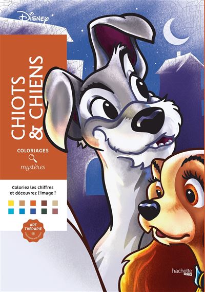 Coloriages mystères Disney Chiots et chiens - Christophe Alexis Perez - broché
