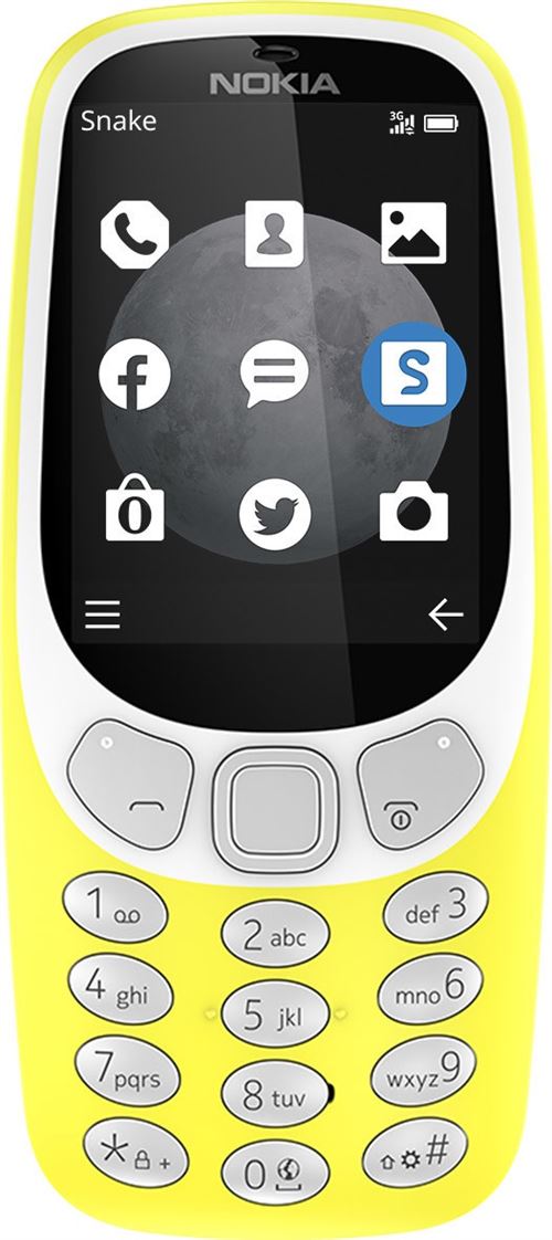 Téléphone Portable Nokia 3310 - Neuf Régénéré (reconditionné) - Couleurs Jaune, Bleu, Etc.