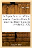 Le dogme du secret médical, essai de réfutation