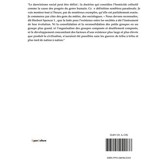 La Critique du darwinisme social