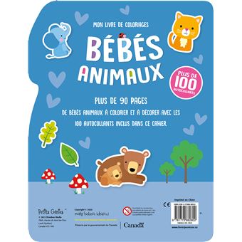 Bébés animaux coloriages