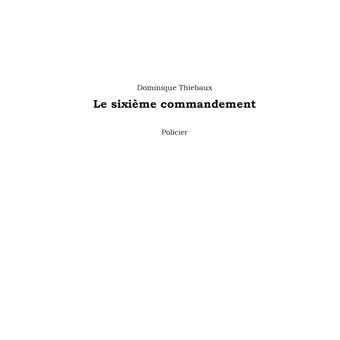 Le sixième commandement