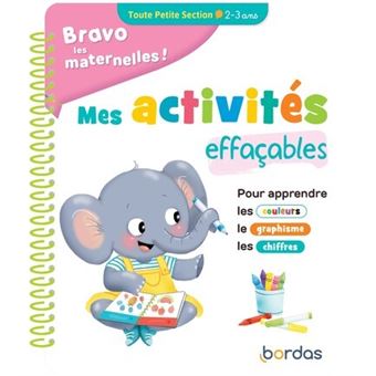 Bravo les maternelles - Mes activités effaçables - Toute Petite section