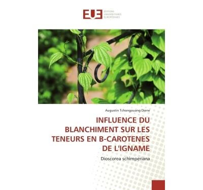 Influence du blanchiment sur les teneurs en b-carotenes de l''igname