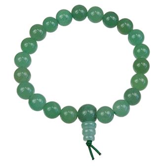 Bracelet mala tibétain - Aventurine verte