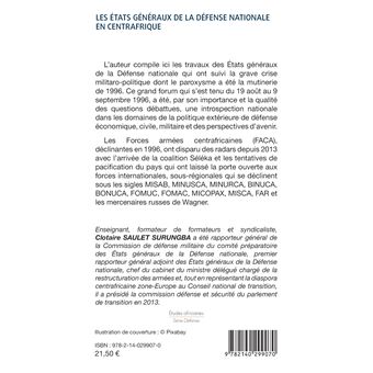 Les États généraux de la défense nationale en Centrafrique