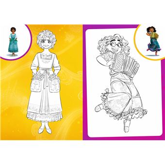 ENCANTO, LA FANTASTIQUE FAMILLE MADRIGAL - Mes Coloriages avec Stickers - Disney
