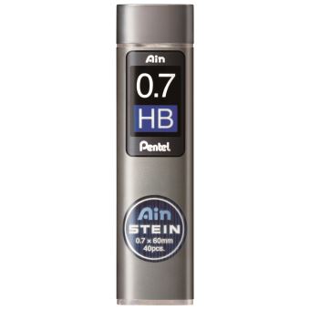 Etui de 40 mines Pentel Ain Stein 0,7 mm HB Gris