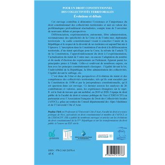 Pour un droit constitutionnel des collectivités territoriales