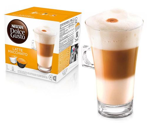 Boîte de capsules Nescafé Dolce Gusto Latte Macchiato 8x