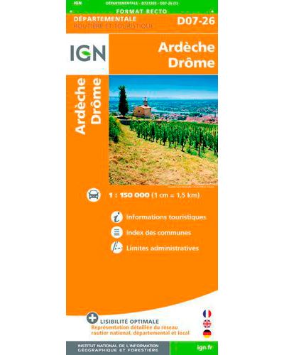 Ardeche drome 1:150 000