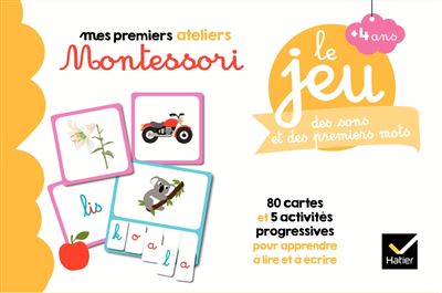 Le jeu Montessori des sons et des premiers mots - Boîte ou accessoire ...