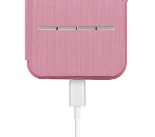 Étui Moshi SenseCover Pour IPhone 7 - Rabat Tactile, Protection 360°, Support Pliable, Rose
