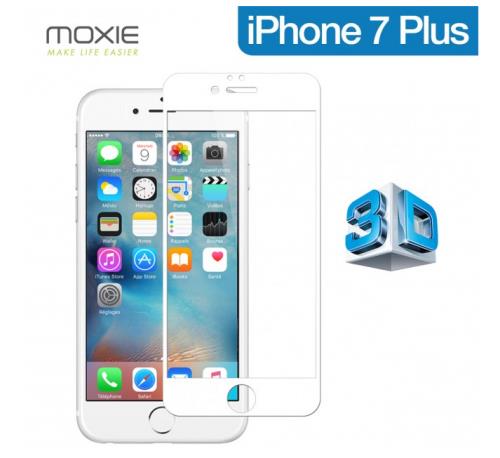 MOXIE GLASS SCREEN PROTECTOR  IPHONE 7 PLUS 3D WHITE
