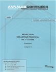 Rédacteur - Rédacteur principal de 2e classe 2021