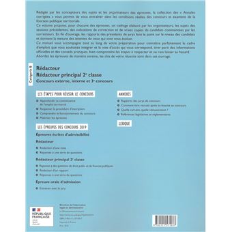 Rédacteur - Rédacteur principal de 2e classe 2021