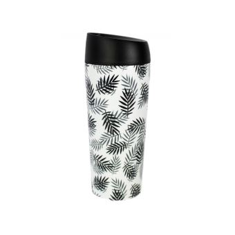 Mug en inox Woodway motifs feuilles