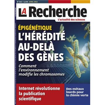 RECHERCHE L'hérédité au-delà.. - RECH463