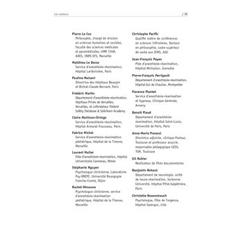 Communiquer en anesthésie-réanimation et médecine péri-opératoire