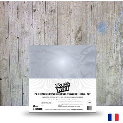 Pochettes souples pour disques vinyle 78 tours / 25 cm