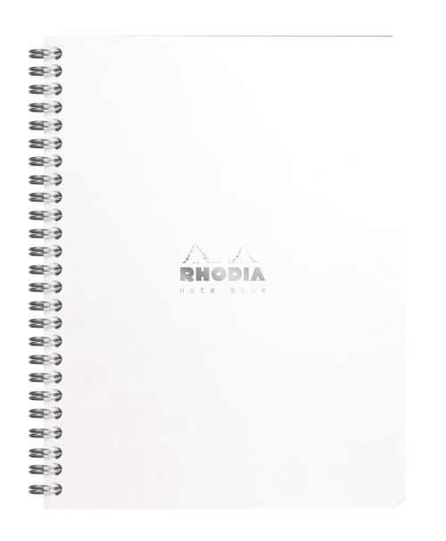 Rhd Blanc Cahier Rhodia Notebook A5+ 160 Pages 16 X 21 Cm