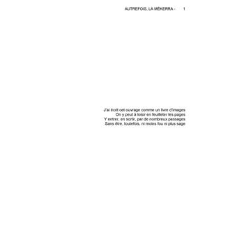 Autrefois, la Mékerra