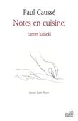 Notes en cuisine, carnet kaseki