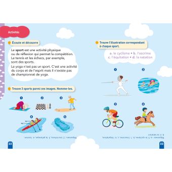 Téo et Nina GS-CP Niveau 1 - Vive les sportifs Téo et Nina !