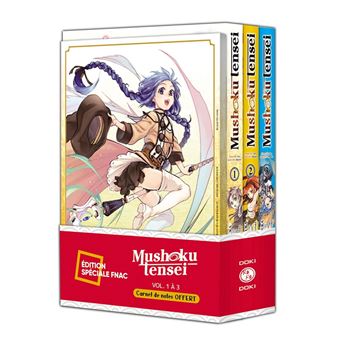 Mushoku Tensei - pack spécial vol. 01 à 03 + carnet de notes offert