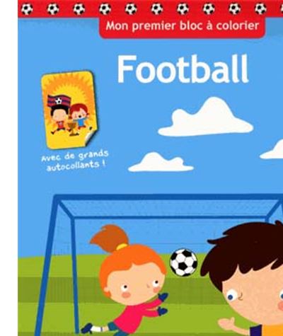 Le foot bloc a colorier avec autocollants