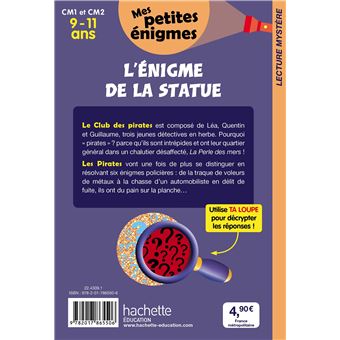 L'énigme de la statue - Mes petites énigmes CM1 et CM2 - Cahier de vacances 2022