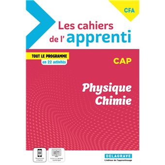 Les cahiers de l'apprenti Physique - Chimie CAP CFA (2024) - Cahier élève