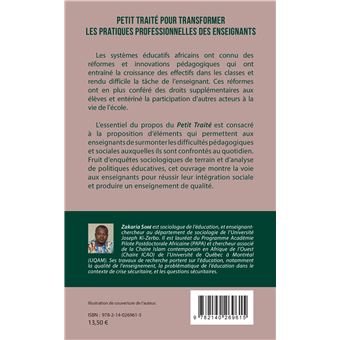 Petit traité pour transformer les pratiques professionnelles des enseignants