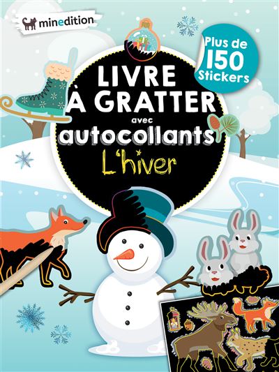 Mon livre d'autocollants à gratter - L'hiver