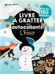 Livre à gratter avec autocollants - L'hiver