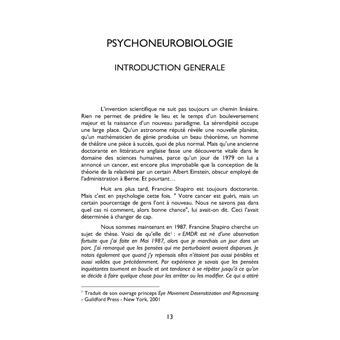 Psychoneurobiologie fondement et prolongement de l'EMDR