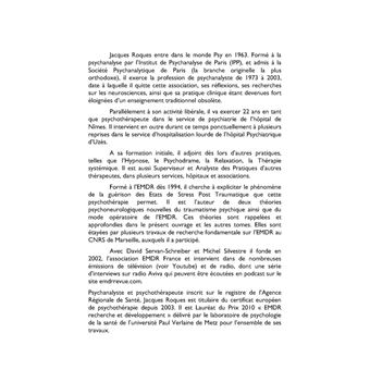 Psychoneurobiologie fondement et prolongement de l'EMDR