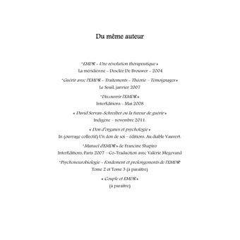 Psychoneurobiologie fondement et prolongement de l'EMDR