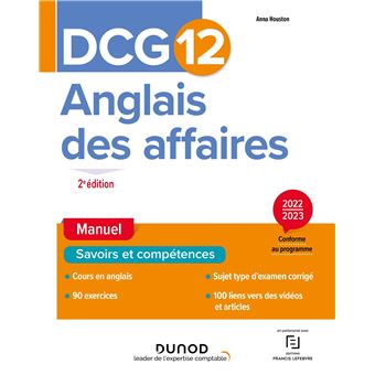 DCG 12 Anglais des affaires - Manuel