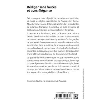 Rédiger sans fautes et avec élégance