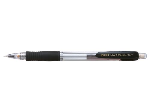 Pilot Super Grip H-187 Crayon m&eacute;canique (Noir, plastique, rond, m&eacute;tal)