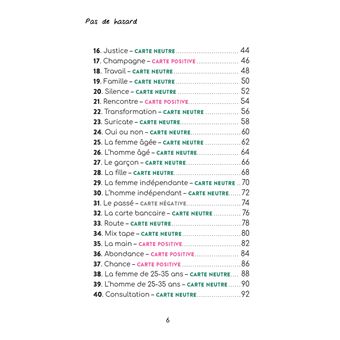Pas de hasard - Cartes oracle