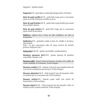 Dictionnaire alimentaire des coliques néphrétiques calciques
