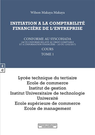 Comptabilité financière de l'entreprise - Wilson Makaya - broché