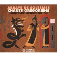 Chants grégoriens Enregistrements historiques 1930-1960 Coffret