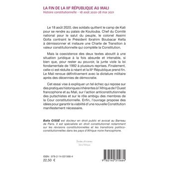 La fin de la IIIe République au Mali