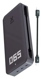 xtorm XB401 - Banque d'alimentation - 24000 mAh - 88.8 Wh - 3 connecteurs de sortie (24 pin USB-C) - sur le câble : USB-C - noir